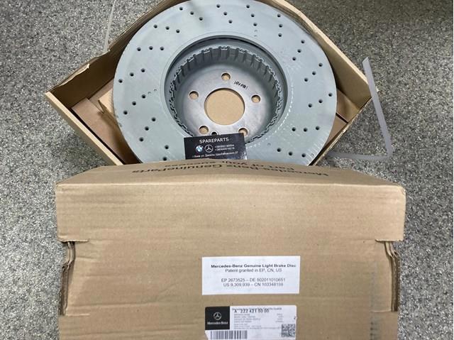 MERCEDES A2224215000 Передние тормозные диски в наличии Каменское