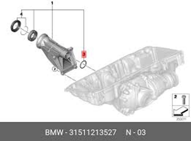 Сальник привода 31511213527 BMW
