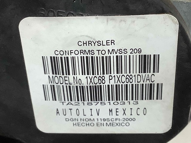 1XC681DVAC CHRYSLER Ремень безопасности передний правый купить в Чернигов