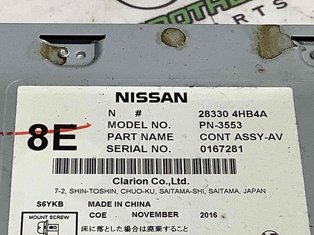 Автомагнитола 283304HB4A NISSAN