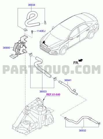 HYUNDAI 369103D600 Помпа водяная (насос) охлаждения, дополнительный электрический в наличии Чернигов