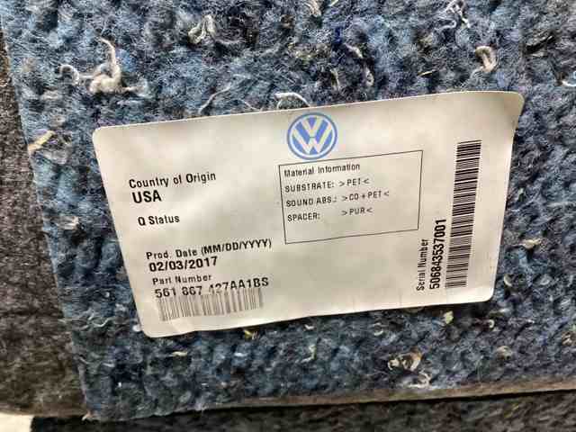 VAG 561867427AA1BS Облицовка багажного отсека левая в наличии Украина