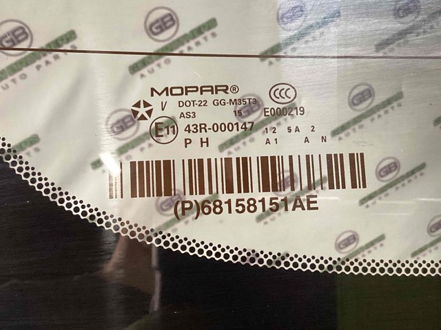 68211614AA CHRYSLER Стекло багажника двери 3/5-й задней (ляды) купить в Сумы