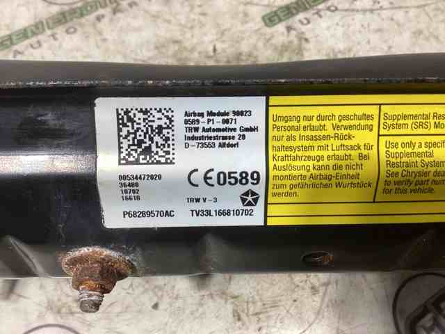 68289570AC CHRYSLER Подушка безопасности (AIRBAG) пассажирская, защиты коленей купить в Одесса