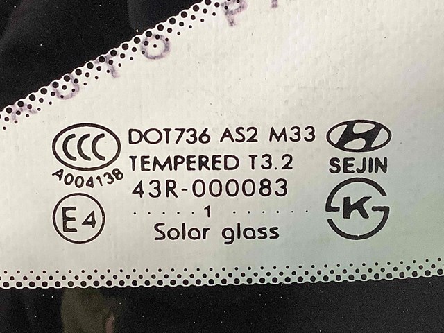 878203S100 HYUNDAI Стекло-форточка двери задней правой купить в Николаев