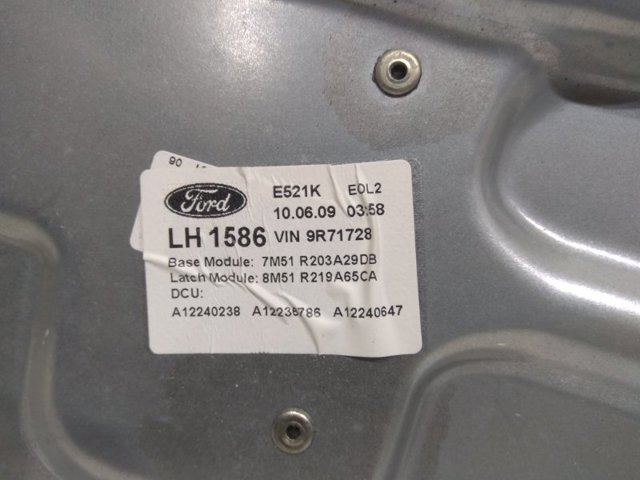 Подъемник механический ветрового стекла 1738645 FORD