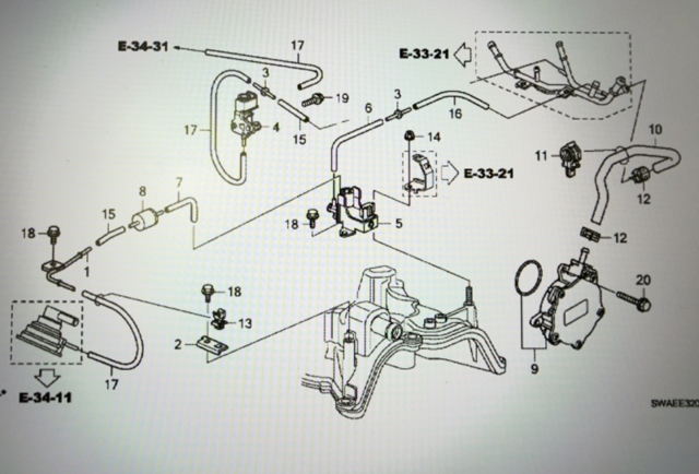 HONDA 36300RL0G01 Насос вакуумный в наличии Запорожье