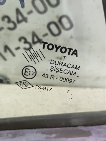 TOYOTA 6812402170 Стекло-форточка двери задней левой в наличии Ужгород