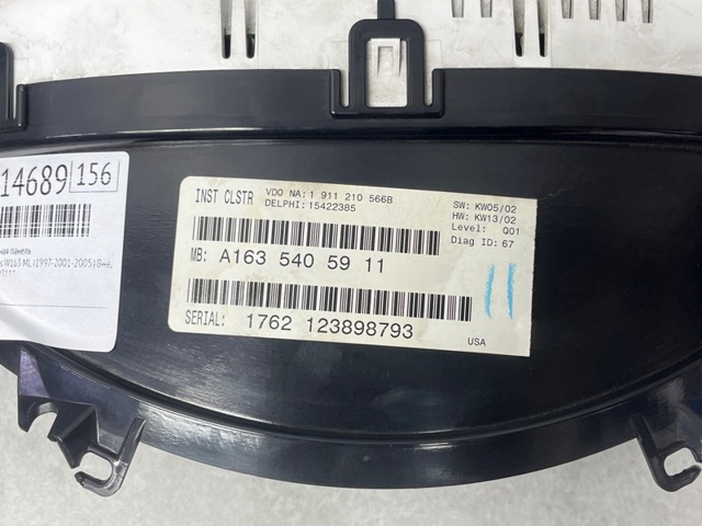 Щиток приборов A1635403111 MERCEDES