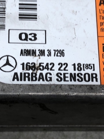 A1635421318 MERCEDES Модуль-процессор управления подушкой безопасности (ЭБУ AIRBAG) купить в Украина