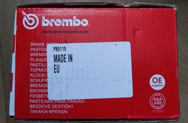 BREMBO P85115 Передние тормозные колодки в наличии Житомир