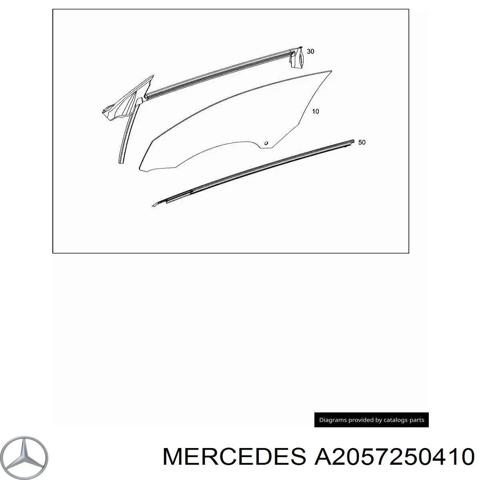 A2057250410 MERCEDES Стекло двери передней правой купить в Ужгород