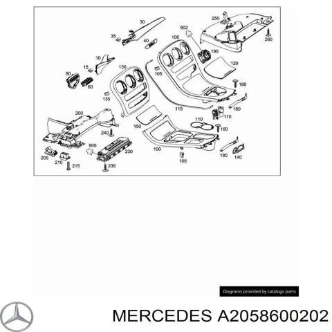 Подушка Айрбег водителя защиты коленей A2058600202 MERCEDES