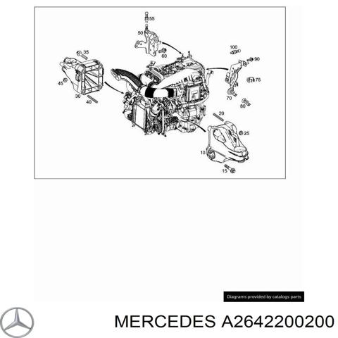 MERCEDES A2642200200 Кронштейн подушки (опоры) двигателя левой в наличии Полтава