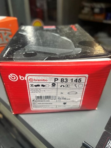 BREMBO P83145 Колодки тормозные передние дисковые в наличии Николаев