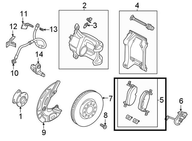 VAG 1EA698151C Колодки тормозные передние дисковые в наличии Черновцы