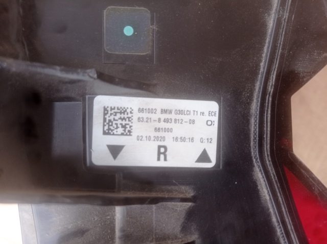 63218493812 BMW Фонарь задний правый внешний купить в Львов