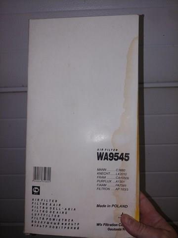 WA9545 WIX Фильтр воздушный купить в Киев