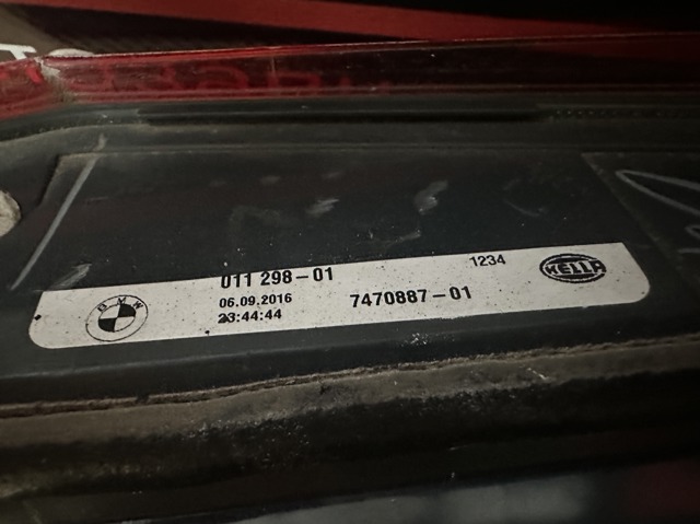63217470887 BMW Фонарь задний левый внутренний купить в Киев