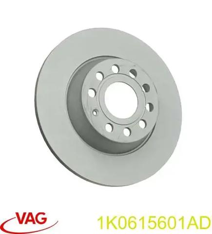 Диск тормозной задний 1K0615601AD VAG