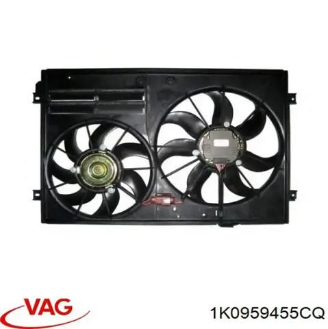 Вентилятор системы охлаждения левый 1K0959455CQ VAG