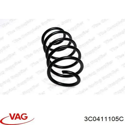 Пружина передней подвески 3C0411105C VAG