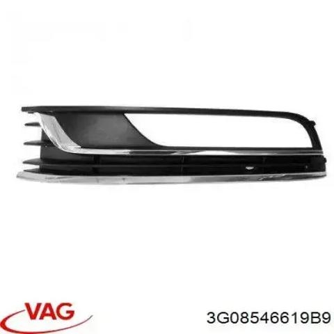 Решетка противотуманных фар левая 3G08546619B9 VAG