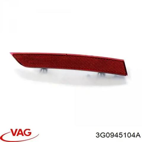 Правый отражатель бампера 3G0945104A VAG