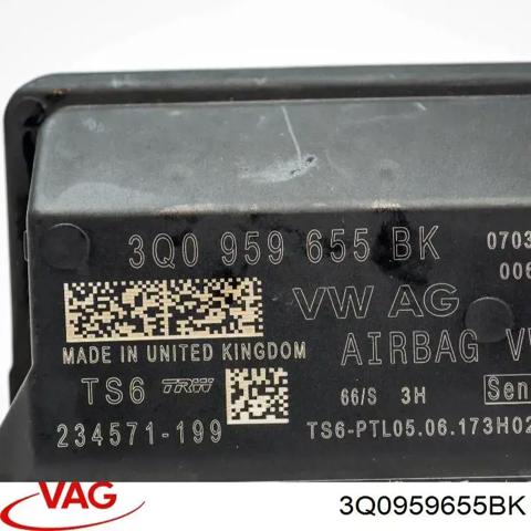 Модуль-процессор управления подушки безопасности 3Q0959655BK VAG