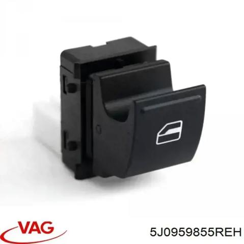 Кнопка подъемника переднего правого стекла 5J0959855REH VAG