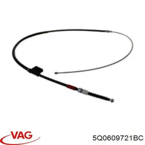 Трос ручного тормоза задний правый/левый 5Q0609721BC VAG