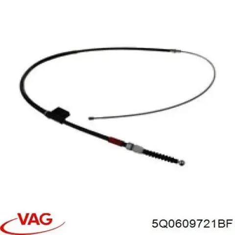 Трос ручного тормоза задний, правый/левый 5Q0609721BF VAG