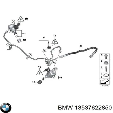 BMW 13537622850 Трубка топливная, от ТНВД к топливной рейке в наличии Винница