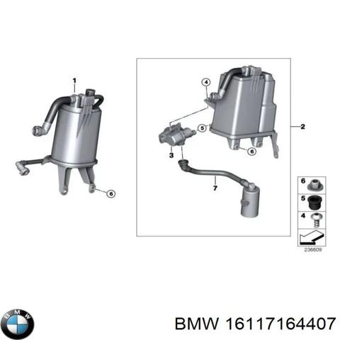 Абсорбер паров топлива 16117164407 BMW