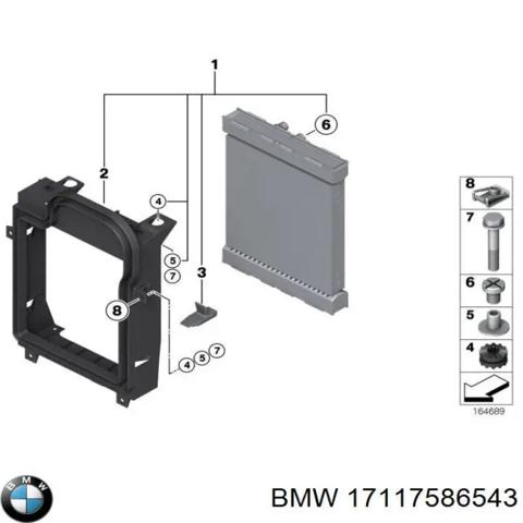 BMW 17117586543 Дефлектор радиатора в наличии Хмельницкий