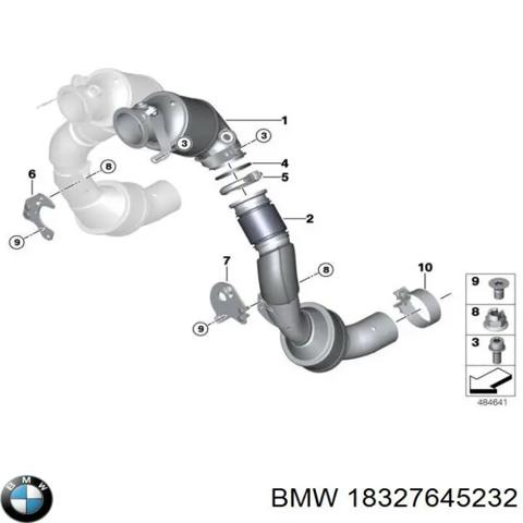 Конвертор-катализатор, правый 18327645232 BMW
