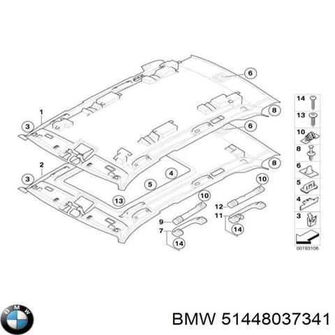 BMW 51448037341 Обивка крыши (потолок) в наличии Черкассы
