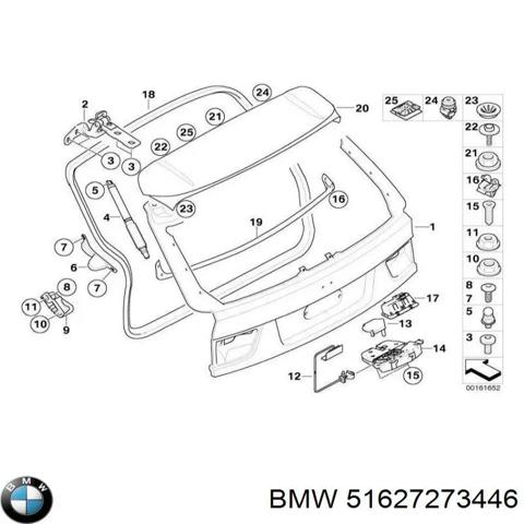 BMW 51627273446 Спойлер багажника (двери 3/5-й задней) в наличии Николаев
