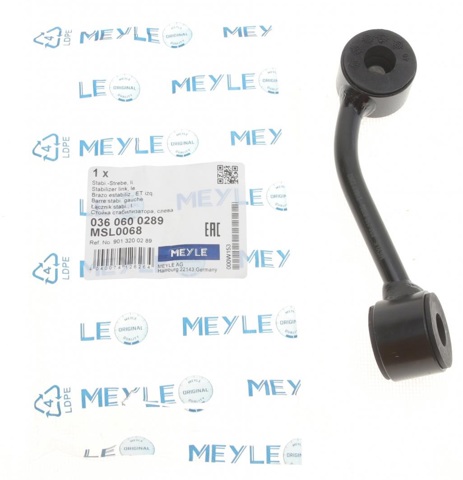 Солдатик стабилизатора, переднего, левый 0360600289 MEYLE