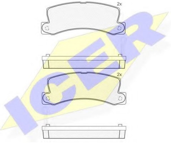 Задние колодки Тойота Камри II