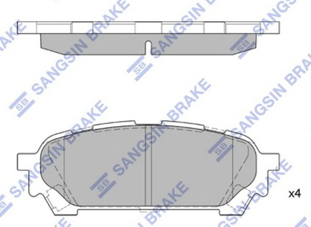 SANGSIN SP1532 Задние тормозные колодки в наличии Ужгород
