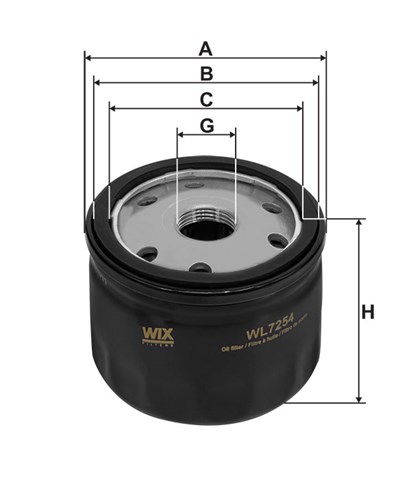 WIX WL7254 Фильтр масляный в наличии Житомир