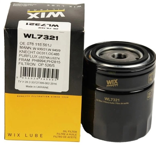 Фильтр масла WL7321 WIX