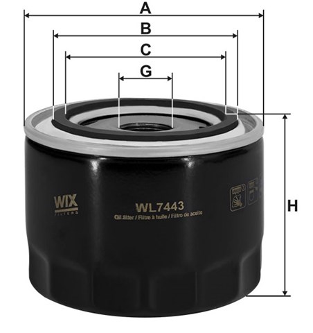 WIX WL7443 Масляный фильтр в наличии Днепр