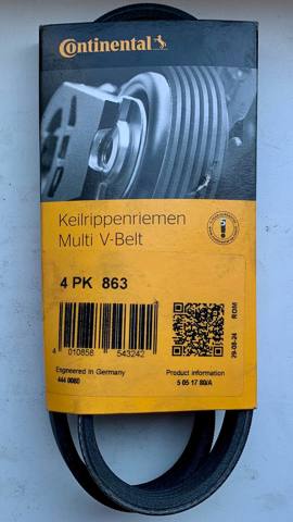 4PK863 CONTINENTAL Ремень генератора купить в Ирпень