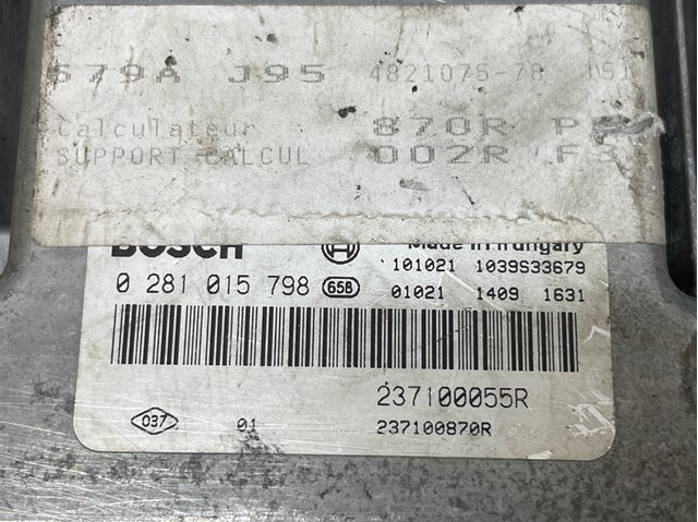 0281015798 RENAULT Модуль управления (ЭБУ) двигателем купить в Чернигов