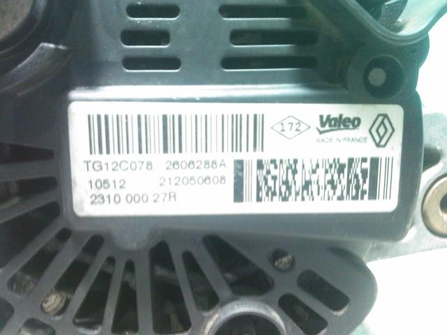 RENAULT 231000027R Генератор в наличии Павлоград