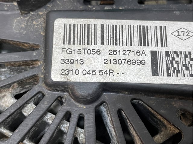 RENAULT 231004554R Генератор в наличии Украина
