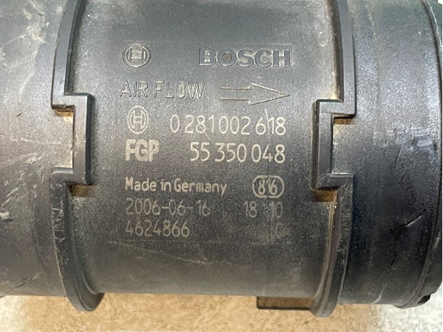 OPEL 55350048 Датчик потока (расхода) воздуха, расходомер M.A.F. - (Mass Airflow) в наличии Киев