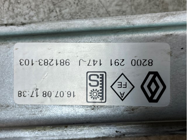 RENAULT 8200291147 Стеклоподъемник передней правой двери в наличии Киев